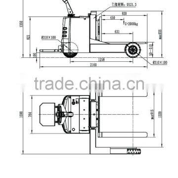 CE Veshai 2T Heavy Duty Powered Rough Terrain Truck With Pneumatic Tire VH-WP-200/03-RT photo-2