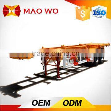 3 Axle 20-48ft Skeleton Container Transport Chasis and Semi Trailer Trucks For Sale photo-3