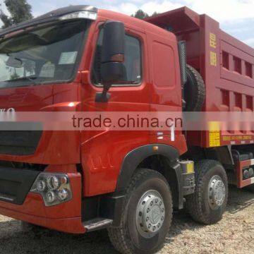SINOTRUK HOWO T7H 390HP LHD 8X4 MAN Diesel Sand 30Ton Tipper Truck photo-3