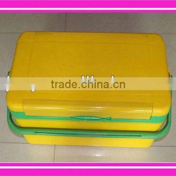 2014 new design fish cool box with cooler box function