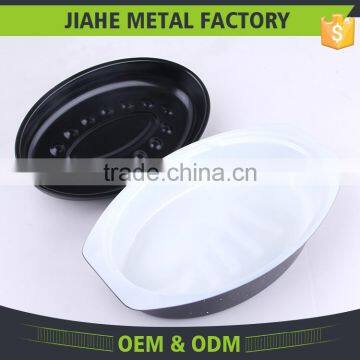 SGS Certification Ceramic Chicken Oval Pan Roaster With Rack photo-6
