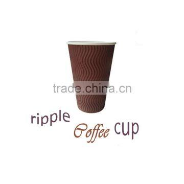 Anqing Christmas Printed Disposable Paper Coffee Cups With PS Cover photo-5