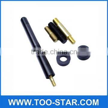 Metal Black 4.7" Carbon Fiber Sports Short Car Antenna Adjustable TRD Logo Aerials photo-2