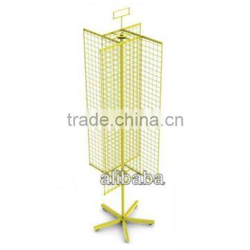 2016 New Design Upright Customized 4-side Rotating Display Stand
