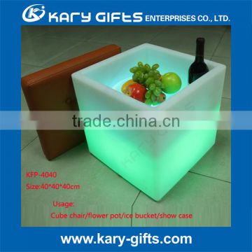 china cheapest square led ice bucket