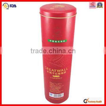 High Grade Round Custom Red Wine Tin Box photo-3