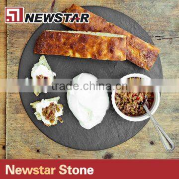 Convenient Black Slate Stone Serving Tray/plate/cup Dinnerware photo-4