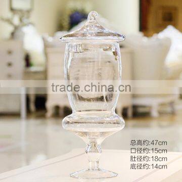 Goblet Decorative Glass Candy Jars With Lid photo-3