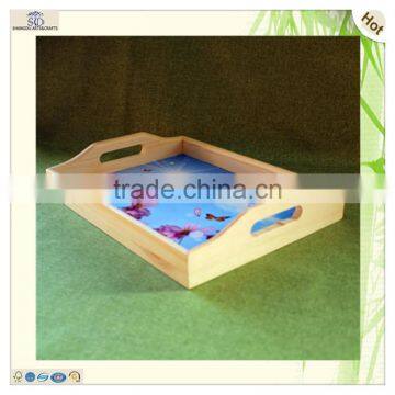 Wholesale S/3 Mini Craft Serving Wooden Trays Pallet Coaster photo-2
