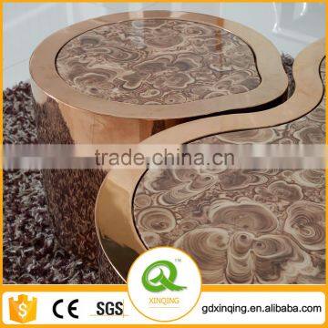 Gold Vintage Antique Chinese Coffee Table C385 photo-3