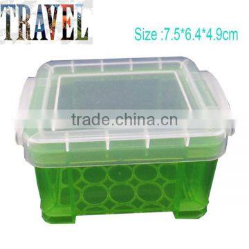 Custom logo promotional plastic storage box with interlock lid