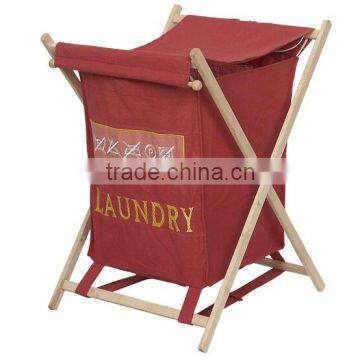 Aluminum Frame Folding Laundry Hamper Washing Clothes Collapsible Laundry Basket photo-3