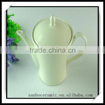 Low Price Larger Chinese White Ceramic Tea Pot In Stock Wholesale photo-2