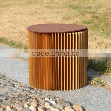 Protable Outdoor Party Waterproof Organ Style Foldable Kraft Paper Stool photo-6