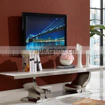 Stainless Steel Marble Top tv Stand photo-3