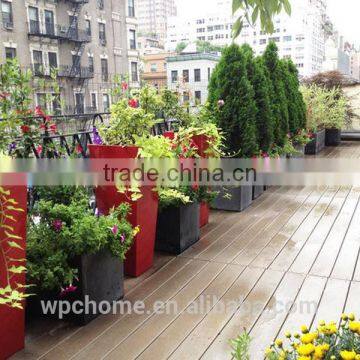 Wood Plastic Composite Floor Grey Embossed Wpc Decking photo-2