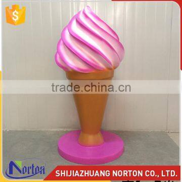 Costomize ice cream fiberglass sculpture for store decor NTRS-074LI