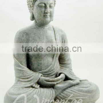Asia Fengshui Outdoor Zen Garden Hand Carved Marble Reclining Statue of the Buddha photo-4