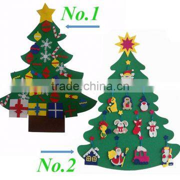 2017 Amazon hot felt christmas decoration christmas tree christmas ornaments in china