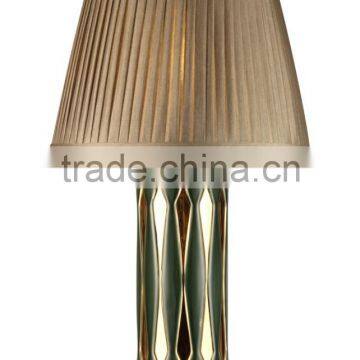 BISINI Luxury Decorative Gilding Ceramic Long Shape Table Lamp