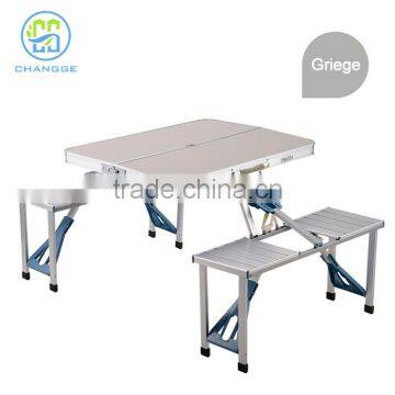 Aluminum alloy outdoor table folding, beer garden set