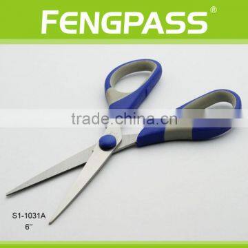 S1-1031A 6 Inch 2Cr13 Stainless Steel Blade With PP+TPR Plastic Handle Scissors For Child photo-4
