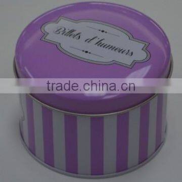 Beautiful Round Watch Tin Box