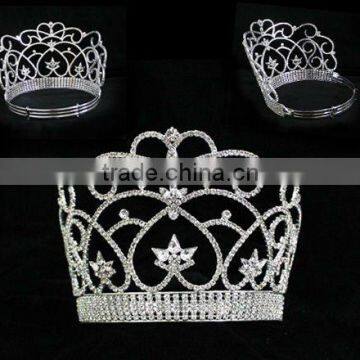 Big Rhinestone Diamante Pageant Jewelry Fashion Quality Hair Tiaras photo-2