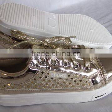 Lady pu Fabric Fashion Injection Shoes With Applique photo-2
