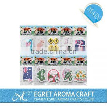 2016 Custom Design and Shape Promotionalcar Paper Cardboard Hemp Paper Air Freshener photo-3