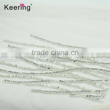 New Design Cloth Patch Of Wedding Dress 2017 With Crystal Rhinestone WDP-035 photo-3