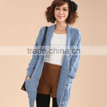 ladies fashion loose sweet knit sweater cardigan