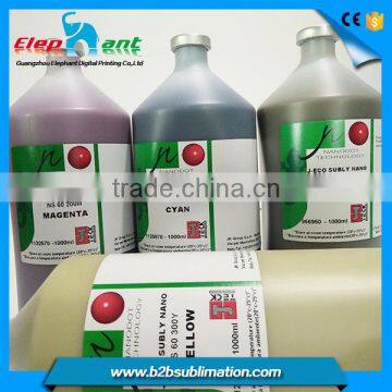 VIVD color high quality sublimation ink Italy j-teck dye ink for 4 color