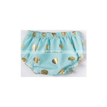 Wholesale Latest Design Girls Sequin Polka Dot Cotton Toddler Infant Shorts Baby Bloomers With Golden Dots photo-2