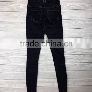 GZY Deep Blue Skinny Ladies Jeans Pants Wholesale Price Stock 2017 photo-3