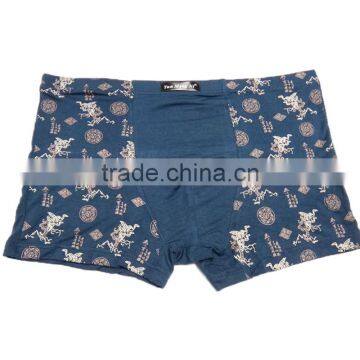 Fancy Printing Bamboo Fiber Men Boxres Good Elasticity Men Shorts Stock Boyshort photo-3