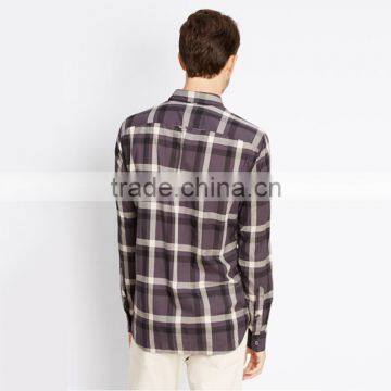 2016 Latest Check Plaid Cotton Business Shirt Thicken Flannel Check Shirts for Men photo-2