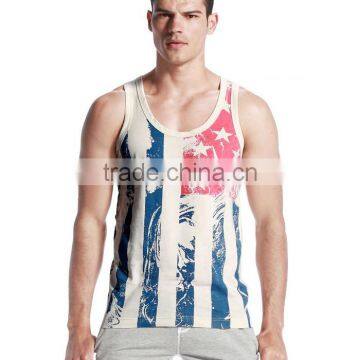 Breathable new style printed golds gym vest