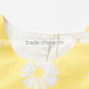 New European and American Cute Princess Dress Daisy Printed Frock photo-4