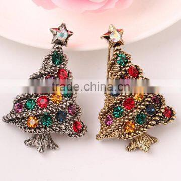 Zm53212a 2017 Christmas Tree Shape Decorations Low Moq Cheap Christmas Brooch photo-2