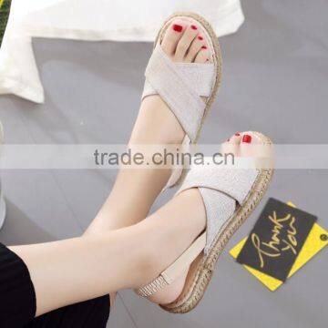 Zm50121b Summer New Style Ladies Roman Shoes Women Flat Sandal Shoe photo-4