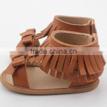 Lovely Wholesale Genuine Leather Handmade Unisex Baby Sandals photo-4