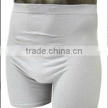 Men's full length boxer brief short seamless underwear