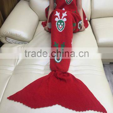 YIYU 2017 Ugly Christmas Kids and Adults Knitted Mermaid Tail Blankets photo-3