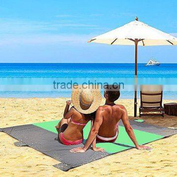 Beach Sheet Sand Pockets Water Absorbing Blankets With Bag