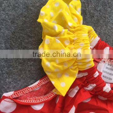 2016 New Summer Dress Girls Red Dot Minne Mouse Cute Party Dress Baby Kids Wear Clothes With Accessories Set photo-5