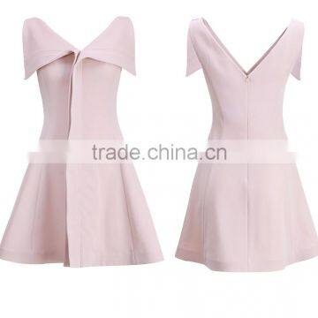 OEM Fashion Latest Ladies Dresses , v Neck Summer Casual Dresses for Wholesale photo-3