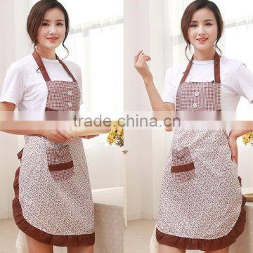 Fashionable Kitchen Waterproof and Oil Floral Sleeveless Apron Promotional Aprons Customized Advertising photo-5