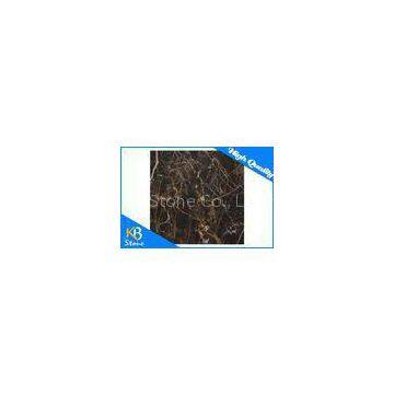 Lantern Shape Emperador Dark Stone Marble Mosaic Tile For Hotel Decorative 12 x 12 Inch