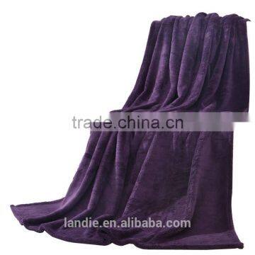 CHINA SOFT TOUCH HOT SALE CUSTOM SOLID COLOR PLUSH FLEECE BLANKET